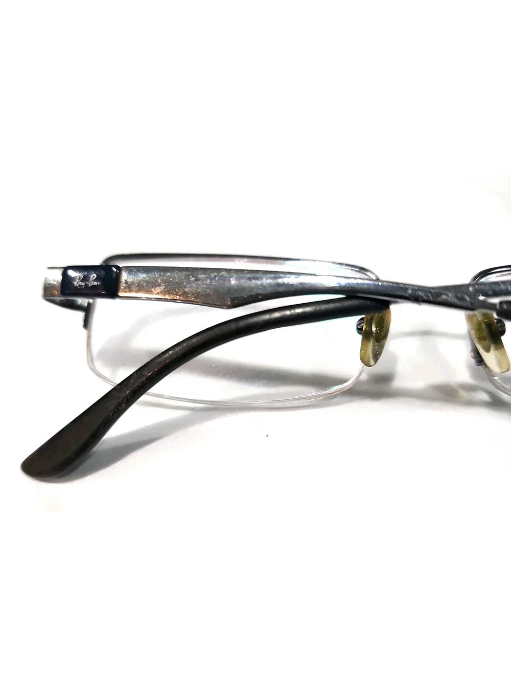 Ray Ban RB6156 2507 Silver Rectangle Eyeglasses 52-17 140
